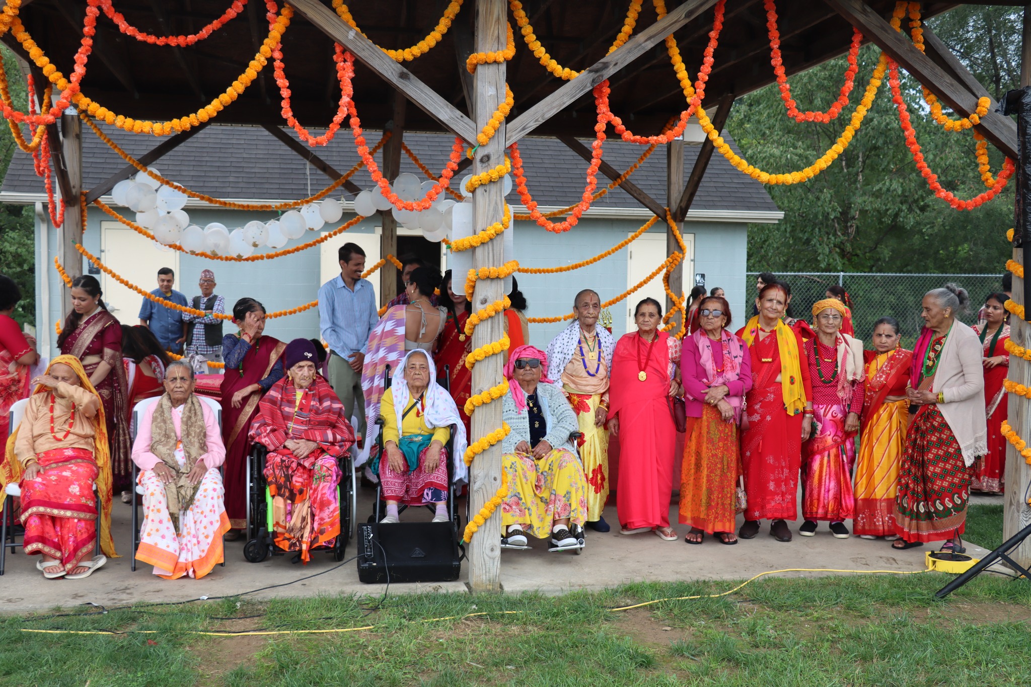 Bhutanese elders at Teej festival