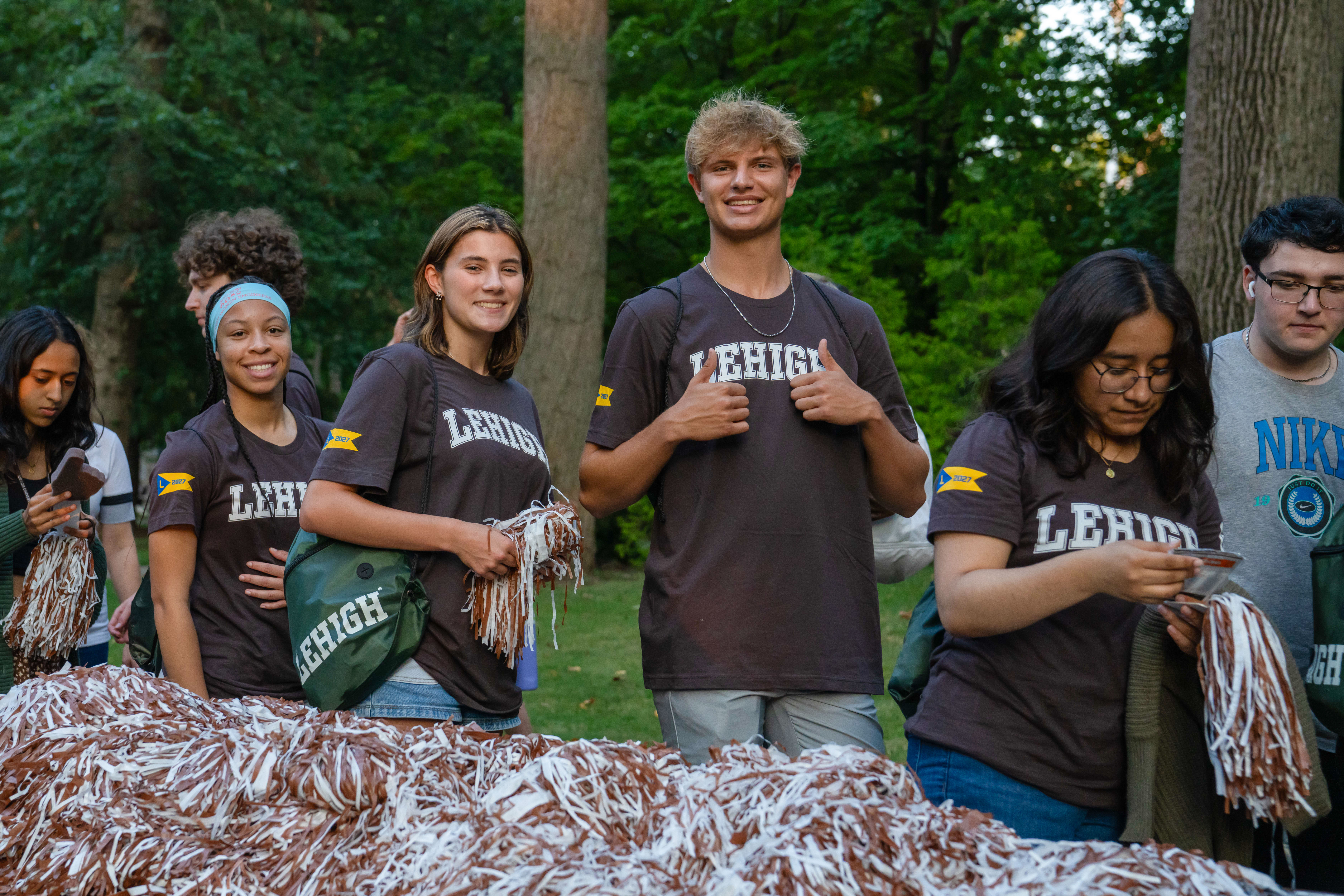lehigh students outside