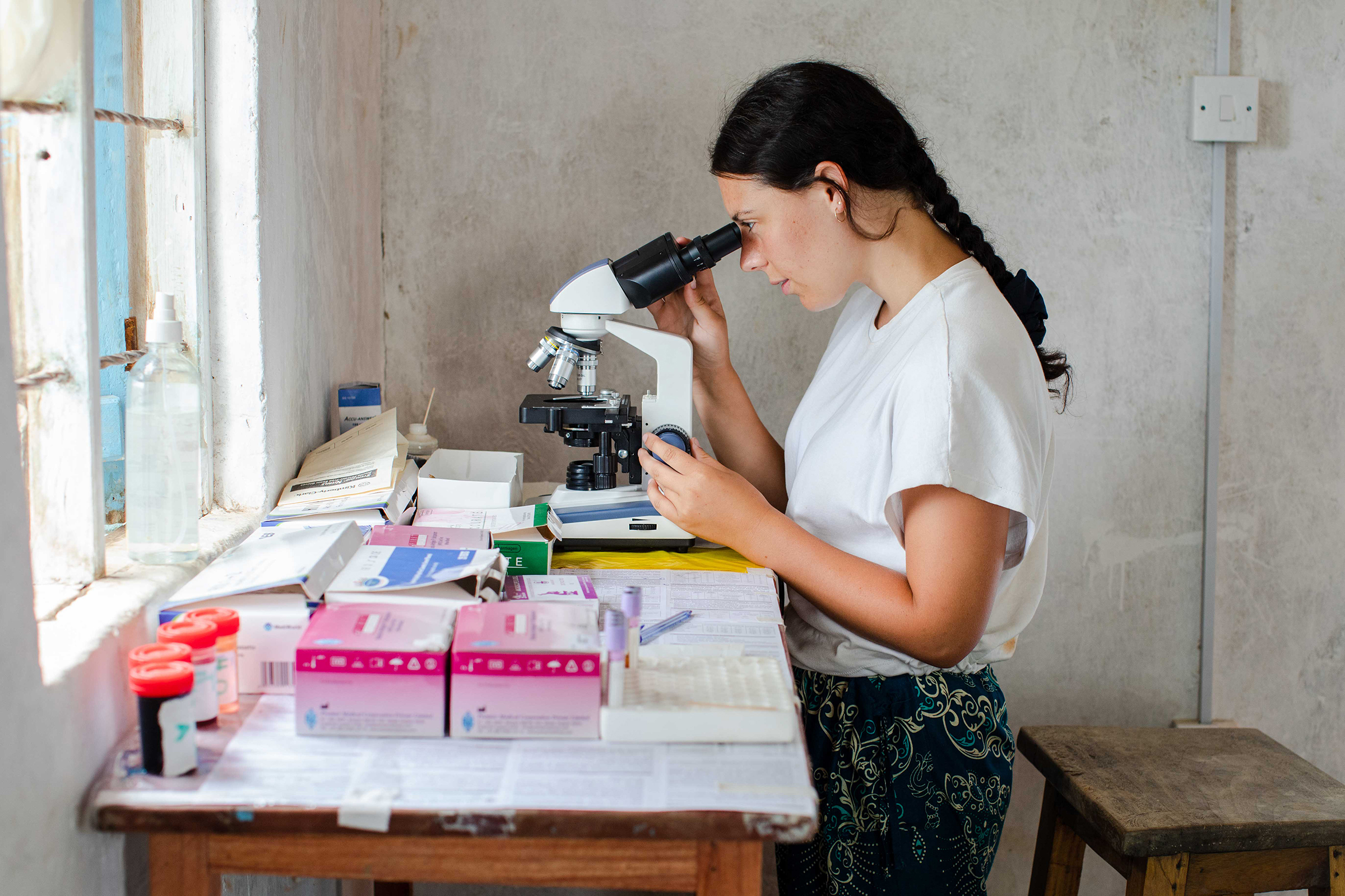 student on global trip