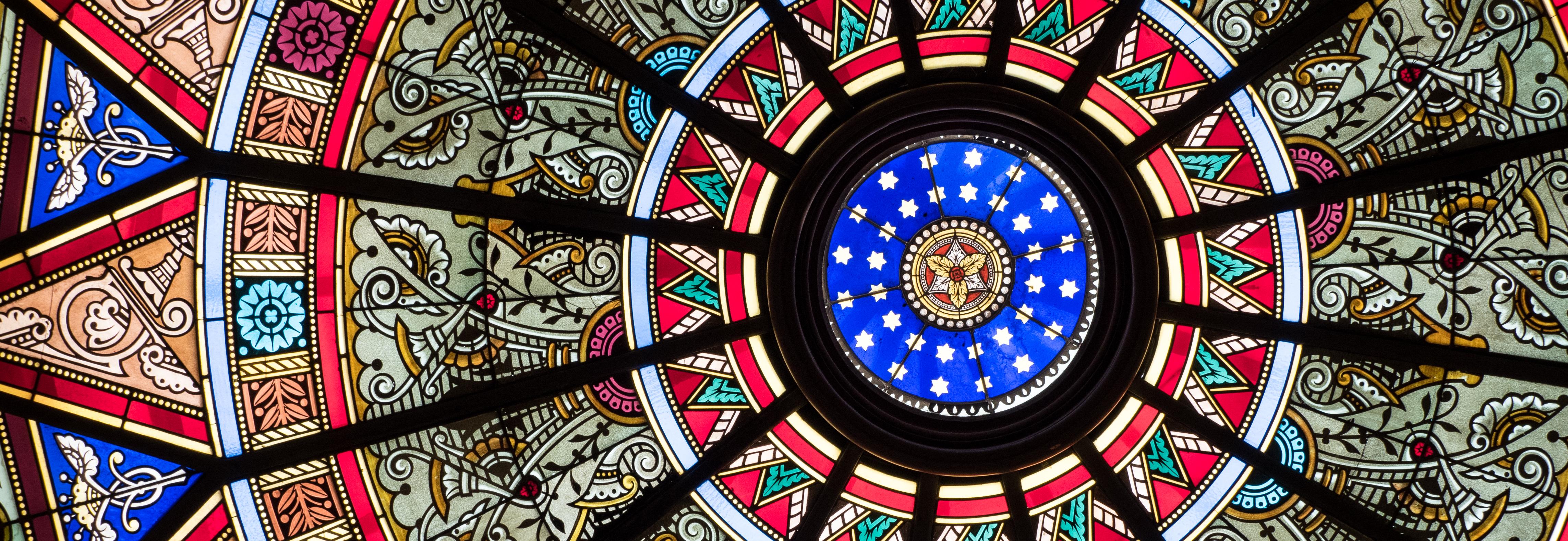 library stained glass